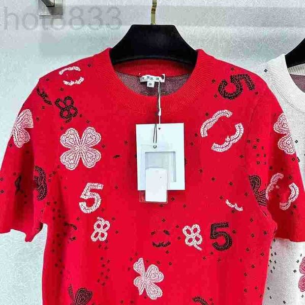 women's sweaters designer 2023 runway summer brand same style sweater short sleeve crew neck pullover fashion clothes white black red w
women's sweaters designer 2023 runway summer brand same style sweater short sleeve crew neck pullover fashion clothes white black red w