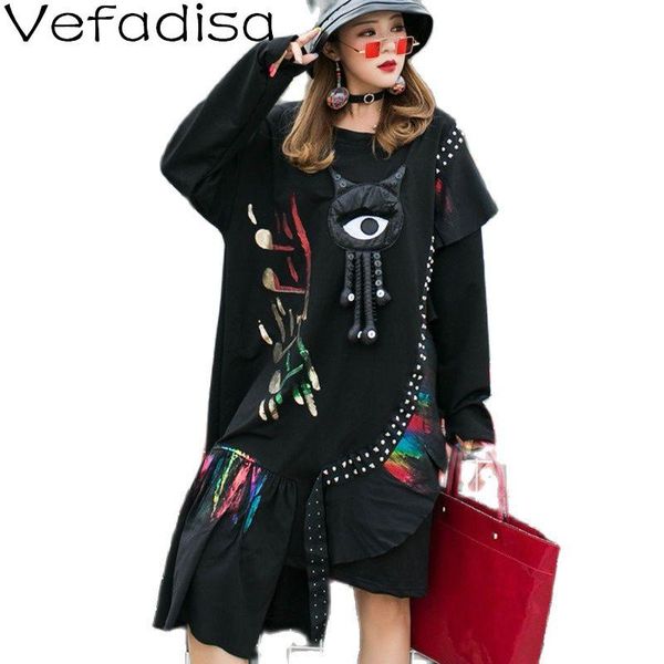 dresses black 3d appliques asymmetrical women dress 2023 spring autumn rivet decoration patchwork long sleeve dress plus size qyf6108, Black;gray
dresses black 3d appliques asymmetrical women dress 2023 spring autumn rivet decoration patchwork long sleeve dress plus size qyf6108, Black;gray