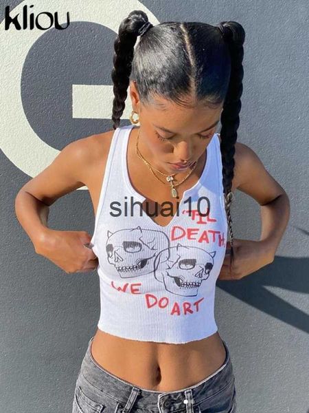women's t-shirt kliou aesthetic graphic cybery2k streetwear women chic sleeveless activity tank 2023 harajuku skinny crop camisole j2, White
women's t-shirt kliou aesthetic graphic cybery2k streetwear women chic sleeveless activity tank 2023 harajuku skinny crop camisole j2, White