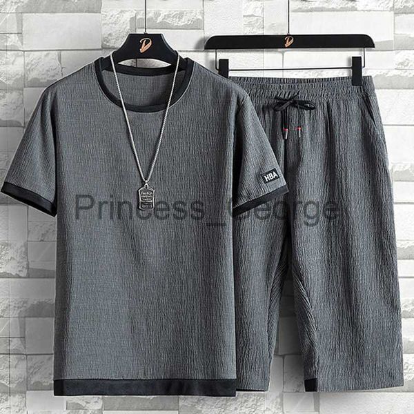 men's tracksuits lce silk suit men's summer new loose large size leisure sports suit men's short sleeve cropped pants twopiec, Gray
men's tracksuits lce silk suit men's summer new loose large size leisure sports suit men's short sleeve cropped pants twopiec, Gray