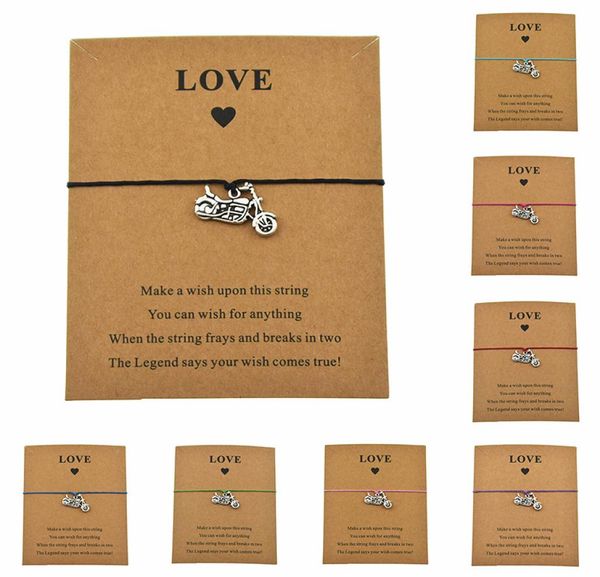 8 colors punk motocross motorsport gifts accessories motorbike motorcycle charm love card wax cord bracelets make a jewelry7752405, Golden;silver
8 colors punk motocross motorsport gifts accessories motorbike motorcycle charm love card wax cord bracelets make a jewelry7752405, Golden;silver
