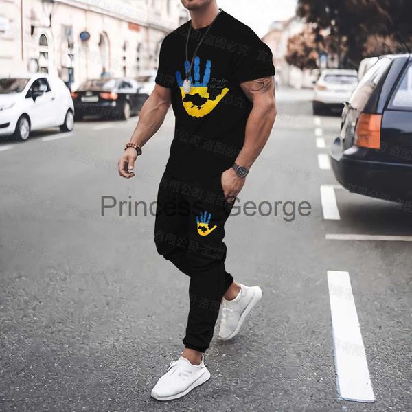men's tracksuits summer ukraine symbol sportswear set tshirt pants 2 pieces printed loose shirt casual oversize gym fitness suit black, Gray
men's tracksuits summer ukraine symbol sportswear set tshirt pants 2 pieces printed loose shirt casual oversize gym fitness suit black, Gray