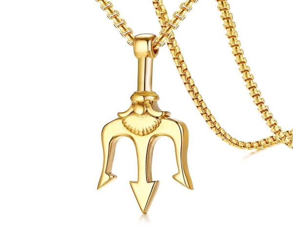 european and usa selling pendant necklace for men trident pendant stainless steel 3 color necklaces5411004, Silver
european and usa selling pendant necklace for men trident pendant stainless steel 3 color necklaces5411004, Silver