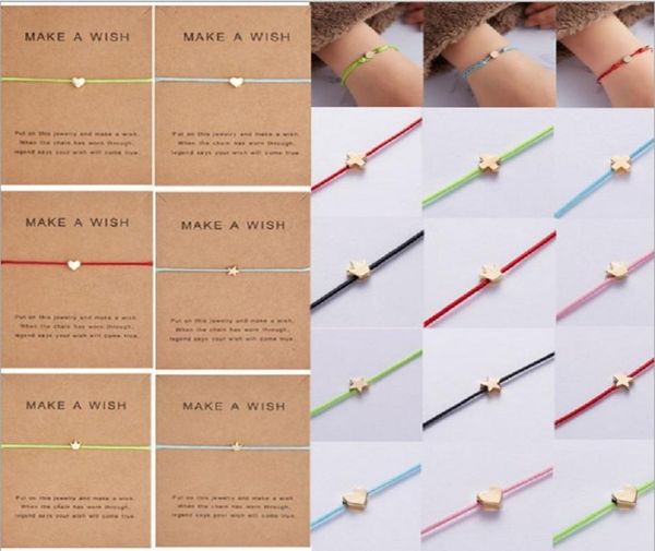 make a wish golden heart stars bracelet handmade jewelry multicolor rope adjustable string lucky bracelet for women children wish 8068451, Golden;silver
make a wish golden heart stars bracelet handmade jewelry multicolor rope adjustable string lucky bracelet for women children wish 8068451, Golden;silver