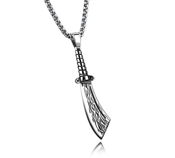 antique fantasy medieval soilder sword pendant stainless steel necklace2767149, Silver
antique fantasy medieval soilder sword pendant stainless steel necklace2767149, Silver