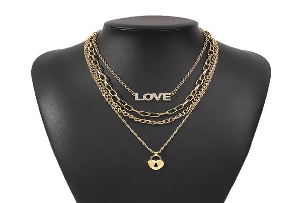 fashion multi layer pendants necklaces for women gold metal letter love heart necklace brand design jewelry gift4808346, Silver
fashion multi layer pendants necklaces for women gold metal letter love heart necklace brand design jewelry gift4808346, Silver