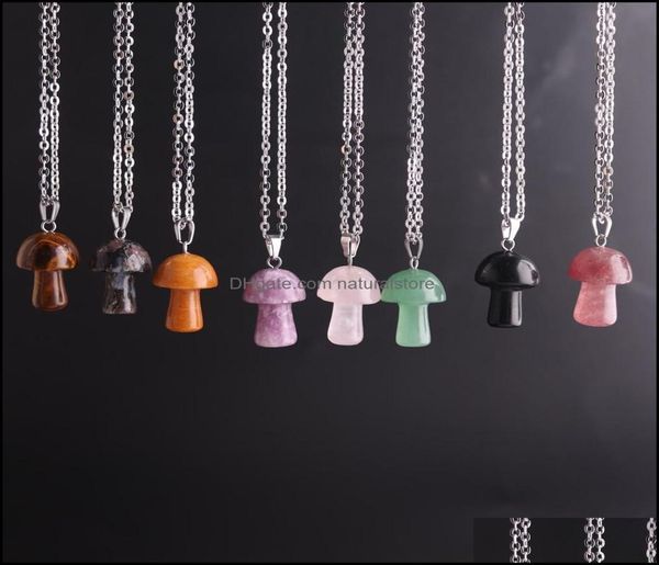 pendant necklaces pendants jewelry natural stone carving mushroom shape reiki healing crystal tiger eye rose quartz amethyst agate4294753, Silver
pendant necklaces pendants jewelry natural stone carving mushroom shape reiki healing crystal tiger eye rose quartz amethyst agate4294753, Silver