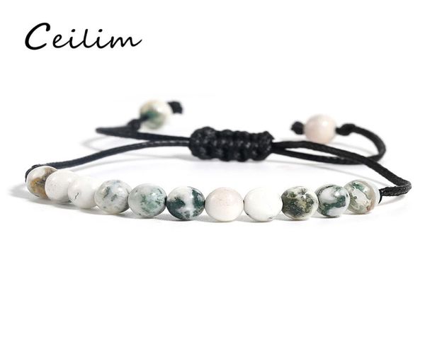 6mm natural stone bead bracelet for women men adjustable handmade wax rope braided bracelet bangles healing balance yoga friendshi9461303, Black
6mm natural stone bead bracelet for women men adjustable handmade wax rope braided bracelet bangles healing balance yoga friendshi9461303, Black