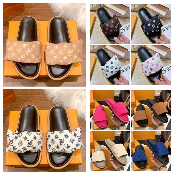 2023 designer slipper luxurious sandles pool pillow slides platforms sandal for woman real leather summer shoe with box, Black
2023 designer slipper luxurious sandles pool pillow slides platforms sandal for woman real leather summer shoe with box, Black