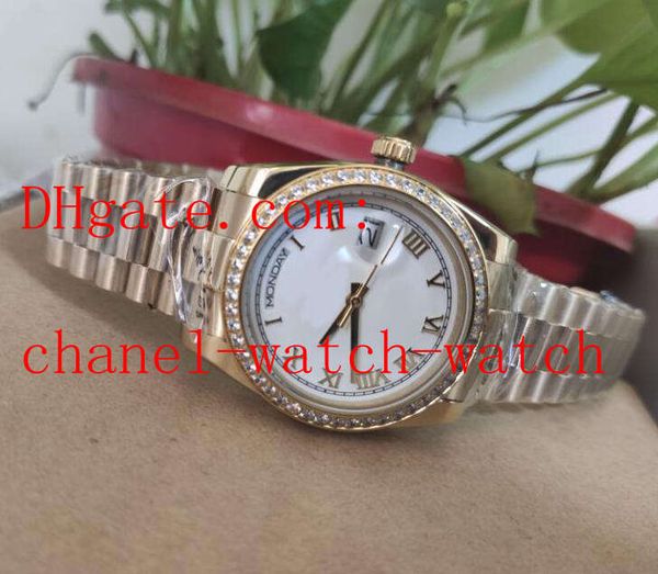 fashion 218235 36mm white dial lady mechanical automatic movement watch 18k yellow gold women's wrist watches, Slivery;brown
fashion 218235 36mm white dial lady mechanical automatic movement watch 18k yellow gold women's wrist watches, Slivery;brown