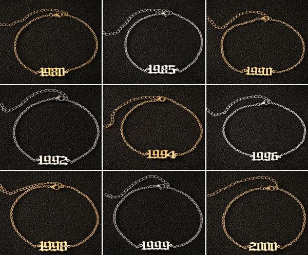 birth year ankle leg chain bracelet jewelry personalize stainless steel gold custom number anklet friendship gifts7765240, Black
birth year ankle leg chain bracelet jewelry personalize stainless steel gold custom number anklet friendship gifts7765240, Black