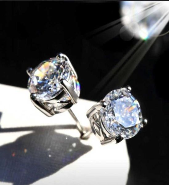 big stone four 59mm round simulated diamond earrings for women men female real 925 silver stud earrings jewelry1366816, Golden;silver
big stone four 59mm round simulated diamond earrings for women men female real 925 silver stud earrings jewelry1366816, Golden;silver