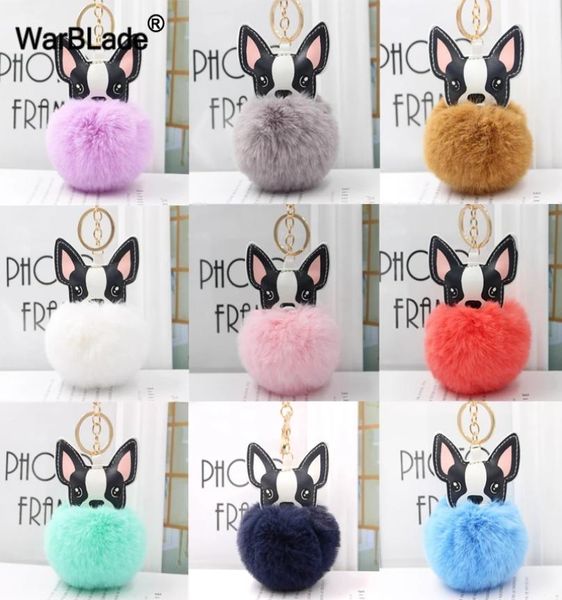 pompom bulldog keychain fluffy rabbit fur ball key chain leather animal dog keyring women bag car charm1648071, Silver
pompom bulldog keychain fluffy rabbit fur ball key chain leather animal dog keyring women bag car charm1648071, Silver