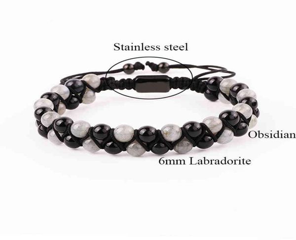 fashion gemstone bracelet natural 6mm labradorite black agate beads handmade cord braided macrame bracelet men women4402831, Golden;silver
fashion gemstone bracelet natural 6mm labradorite black agate beads handmade cord braided macrame bracelet men women4402831, Golden;silver