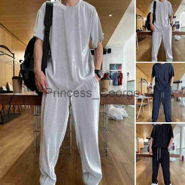 men's tracksuits 2023 summer tracksuit sets men outfit solid ice silk draped short sleeve long pant loose tracksuit casual suits ropa, Gray
men's tracksuits 2023 summer tracksuit sets men outfit solid ice silk draped short sleeve long pant loose tracksuit casual suits ropa, Gray