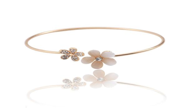 summer gold silver bracelets bangles open adjustable bangle for women dainty double flower bracelet femme jewelry5828216, Black
summer gold silver bracelets bangles open adjustable bangle for women dainty double flower bracelet femme jewelry5828216, Black
