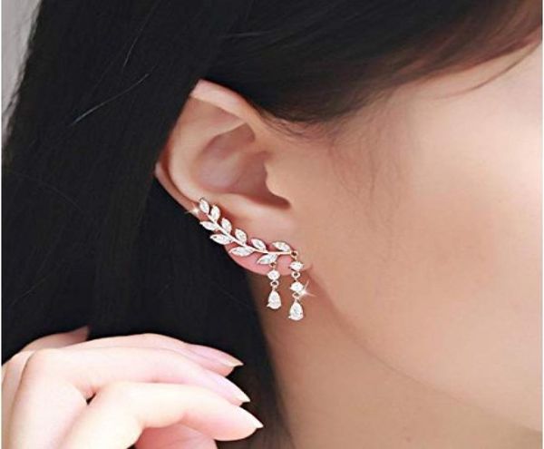 cz crystal leaves ear cuffs climber earrings sweep up ear wrap pins womens piercing ear cuffs3757545, Golden;silver
cz crystal leaves ear cuffs climber earrings sweep up ear wrap pins womens piercing ear cuffs3757545, Golden;silver