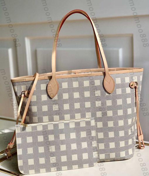 10a tier mirror quality medium shopping bag neverfuii handle tote womens real leather canvas travel bag luxury designers purse white plaid c
10a tier mirror quality medium shopping bag neverfuii handle tote womens real leather canvas travel bag luxury designers purse white plaid c