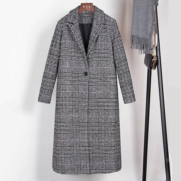 fur women long cottonpadded plaid pockets wool coats blends female single button full sleeve jackets outerwear 2022 spring wj54, Black
fur women long cottonpadded plaid pockets wool coats blends female single button full sleeve jackets outerwear 2022 spring wj54, Black