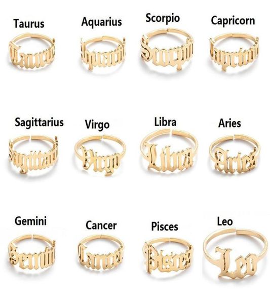 stainless steel 12 constellation zodiac ring for women men antique style design letter leo aries open rings minimalist jewelry1550812, Silver
stainless steel 12 constellation zodiac ring for women men antique style design letter leo aries open rings minimalist jewelry1550812, Silver
