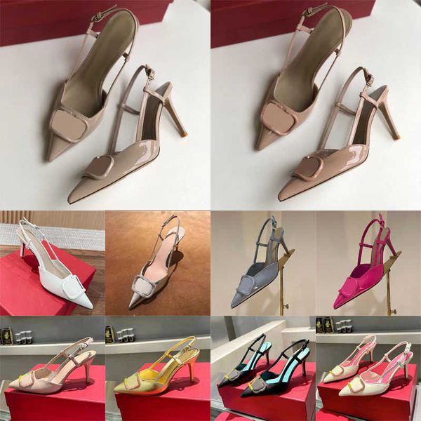stiletto dress shoes for womens luxurys designers metal letter pointed toes sandals buckled strap 8cm high heeled party wedding shoe factory, Black
stiletto dress shoes for womens luxurys designers metal letter pointed toes sandals buckled strap 8cm high heeled party wedding shoe factory, Black