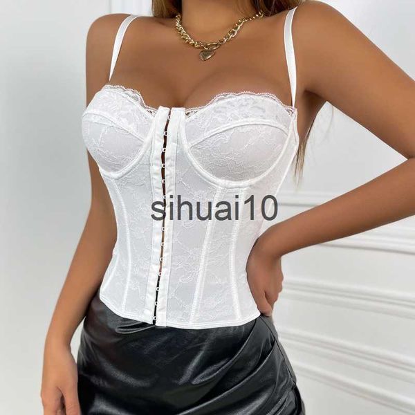 women's t-shirt embroidery lace women camis women corset bralette cami front buttons crop cute vest elegant french chic party clubwear, White
women's t-shirt embroidery lace women camis women corset bralette cami front buttons crop cute vest elegant french chic party clubwear, White