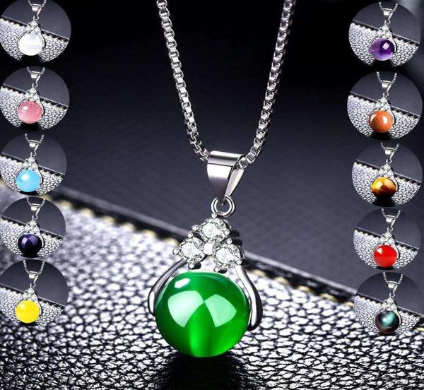 fashion natural stone pendant necklace 11 colors mixed round gemstone necklace jewelry love wish style for women4014937, Silver
fashion natural stone pendant necklace 11 colors mixed round gemstone necklace jewelry love wish style for women4014937, Silver