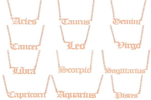 fashion stainless steel 12 constellations necklaces 3 colors twelve constellations zodiac signs women men letter pendant necklace 6513082, Silver
fashion stainless steel 12 constellations necklaces 3 colors twelve constellations zodiac signs women men letter pendant necklace 6513082, Silver