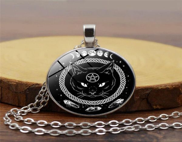 black cat pendant necklace round time pentagram necklaces magic black cat necklace is very cool5115382, Silver
black cat pendant necklace round time pentagram necklaces magic black cat necklace is very cool5115382, Silver