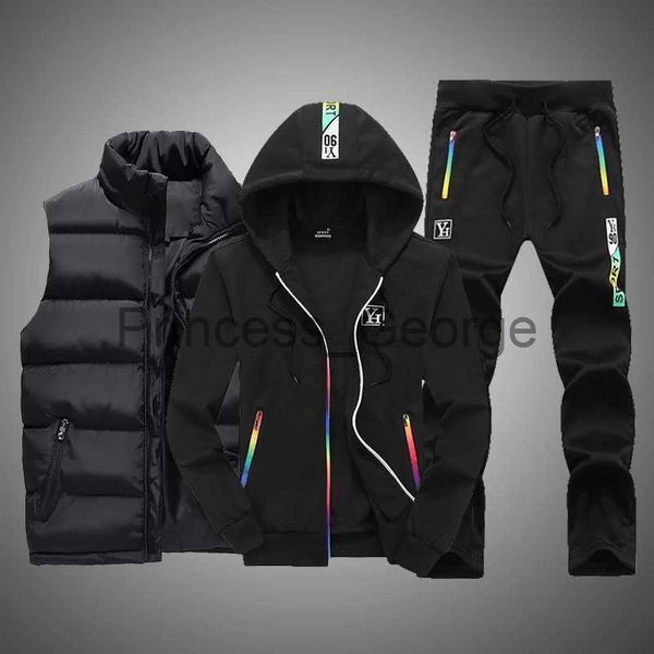 men's tracksuits men's clothing men sets 3 pieces vest hoodie set fleece zipper casual sport sweatpant men tracksuit outfit sweat, Gray
men's tracksuits men's clothing men sets 3 pieces vest hoodie set fleece zipper casual sport sweatpant men tracksuit outfit sweat, Gray