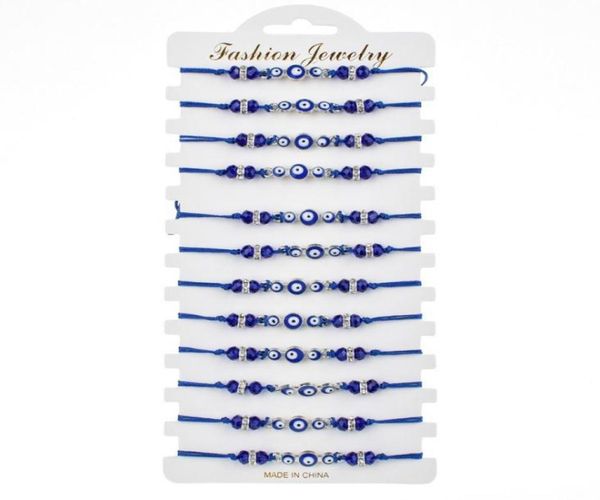 12pcsset turkey blue evil eye bracelet women handmade rope chain crystal beads bracelets girl birthday party jewelry gift3830724, Black
12pcsset turkey blue evil eye bracelet women handmade rope chain crystal beads bracelets girl birthday party jewelry gift3830724, Black