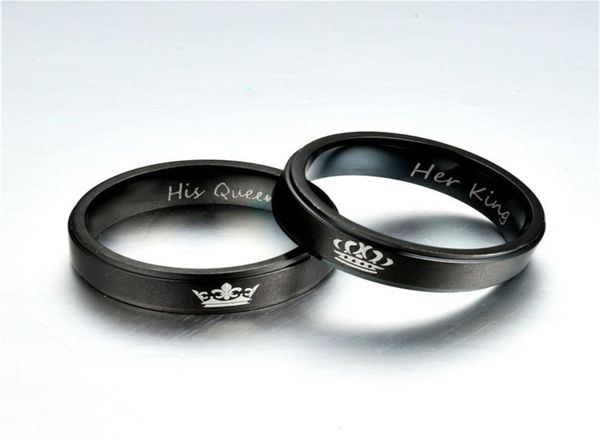 her king his queen band ring letter stainless steel crown rings couple l women mens fashion jewelry5608302, Silver
her king his queen band ring letter stainless steel crown rings couple l women mens fashion jewelry5608302, Silver