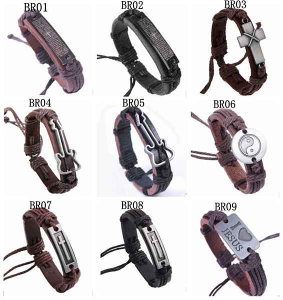 stylish vintage handmade genuine leather id bracelets cross anchor for men women leather wristband cord bracelets gifts factory pr7920495, Black
stylish vintage handmade genuine leather id bracelets cross anchor for men women leather wristband cord bracelets gifts factory pr7920495, Black