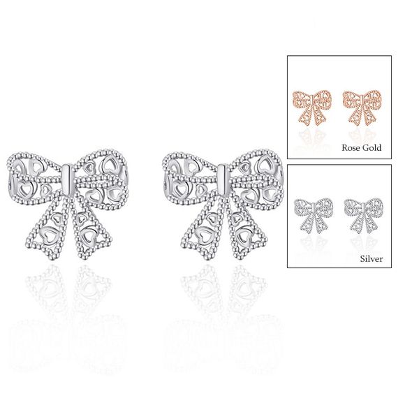 bowknot earrings hollowed design elegant women ear studs fashion party earring jewelry gift 2023 new designer earrings, Golden;silver
bowknot earrings hollowed design elegant women ear studs fashion party earring jewelry gift 2023 new designer earrings, Golden;silver