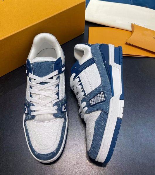 famous brand vintage men sneakers shoes bule black denim leather flower rubber sole abloh lace-up trainers virgil party wedding dress skateb
famous brand vintage men sneakers shoes bule black denim leather flower rubber sole abloh lace-up trainers virgil party wedding dress skateb