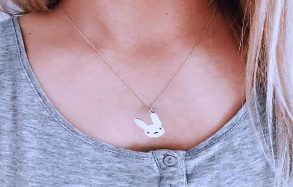 bad bunny necklace with cute rabbit pendant stainless steel pendant necklace hip hop women men jewelry wjl53845186457, Silver
bad bunny necklace with cute rabbit pendant stainless steel pendant necklace hip hop women men jewelry wjl53845186457, Silver