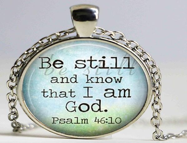 round pendant choker necklace religious jewelry pendant wearable art religious necklace be still and know that i am god3120233, Silver
round pendant choker necklace religious jewelry pendant wearable art religious necklace be still and know that i am god3120233, Silver