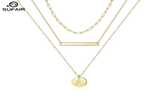 chains sufair layered disc initial charm necklace for women 14k gold filled paperclip chain bar letter pendant jewelry3809163, Silver
chains sufair layered disc initial charm necklace for women 14k gold filled paperclip chain bar letter pendant jewelry3809163, Silver