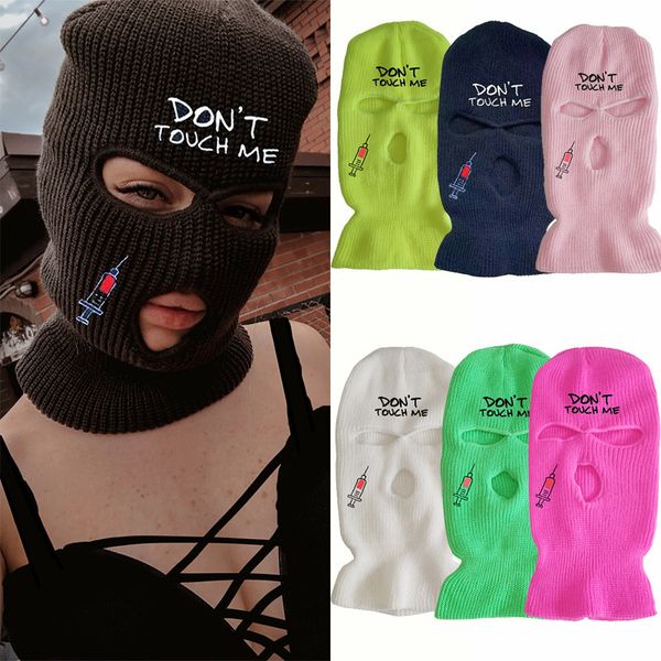 fashion face masks neck gaiter full face cover ski mask balaclava 3 holes army tactical cs windproof knit beanies don't touch me embroi
fashion face masks neck gaiter full face cover ski mask balaclava 3 holes army tactical cs windproof knit beanies don't touch me embroi