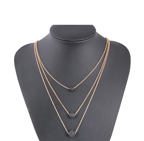 8mm black lava necklace stone beads aromatherapy essential oil perfume diffuser multilayer necklace jewelry women4465742, Silver
8mm black lava necklace stone beads aromatherapy essential oil perfume diffuser multilayer necklace jewelry women4465742, Silver