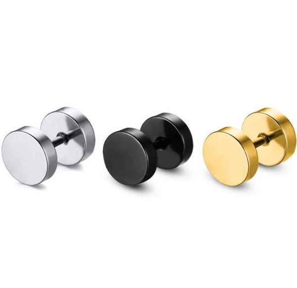 8mm stainless steel earrings women men gold silver black barbell ear stud piercing earring 2013348, Golden;silver
8mm stainless steel earrings women men gold silver black barbell ear stud piercing earring 2013348, Golden;silver