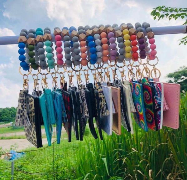 7 styles leopard silicone bead bracelet keychain id card bag solid colors pu leather wallet wrist bags with tassels4897469, Silver
7 styles leopard silicone bead bracelet keychain id card bag solid colors pu leather wallet wrist bags with tassels4897469, Silver