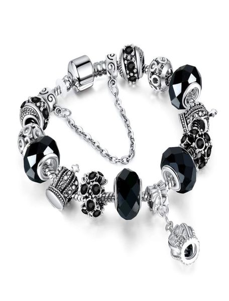3mm silver bracelet rhinestone crown pendant with diamonds and beads suitable for fashion girls elegant bracelets and exquisite 3335414, Black
3mm silver bracelet rhinestone crown pendant with diamonds and beads suitable for fashion girls elegant bracelets and exquisite 3335414, Black
