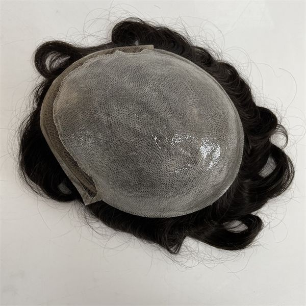 6 inches european virgin human hair systems #1b black color 32mm wave bio 8x10 swiss lace front with knots pu toupee for white man
6 inches european virgin human hair systems #1b black color 32mm wave bio 8x10 swiss lace front with knots pu toupee for white man