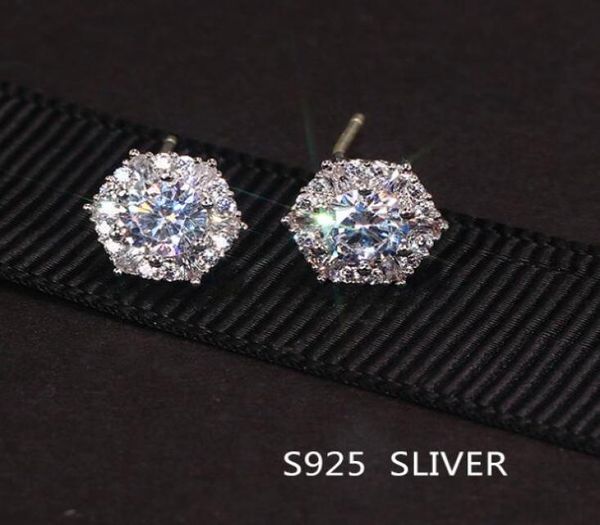 real s925 sterling stud earrings simple fashion women wedding bridal jewelry round cut white z cz diamond gemstones party gift1735304, Golden;silver
real s925 sterling stud earrings simple fashion women wedding bridal jewelry round cut white z cz diamond gemstones party gift1735304, Golden;silver