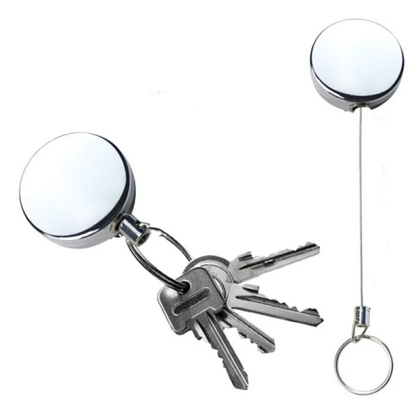 metal card badge holder steel recoil ring belt clip pull key security chain reel id lanyard name tag badge holder key rings, Slivery;golden
metal card badge holder steel recoil ring belt clip pull key security chain reel id lanyard name tag badge holder key rings, Slivery;golden