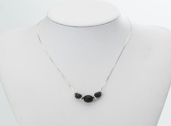8mm black lava silvery necklace aromatherapy essential oil perfume diffuser natural stone necklace jewelry women7516811, Silver
8mm black lava silvery necklace aromatherapy essential oil perfume diffuser natural stone necklace jewelry women7516811, Silver