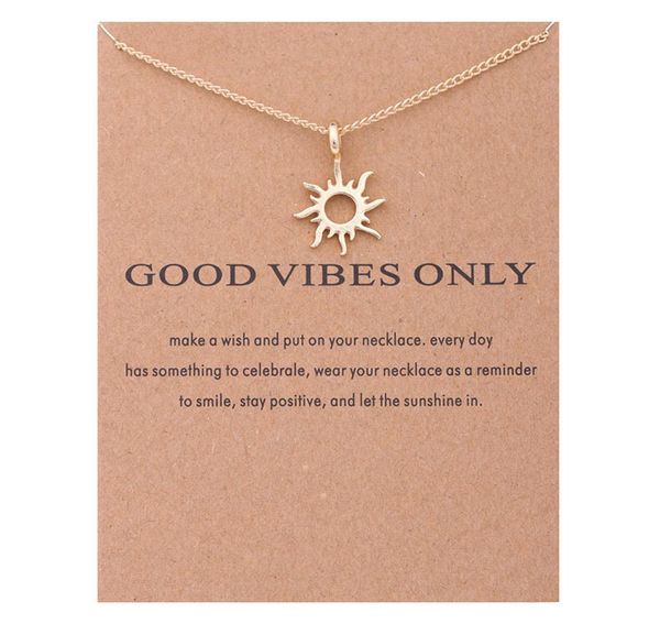 no dogeared logo fashion goldcolor good vibes only sun choker necklaces pendants for women jewelry mother day gift whole2045797, Silver
no dogeared logo fashion goldcolor good vibes only sun choker necklaces pendants for women jewelry mother day gift whole2045797, Silver