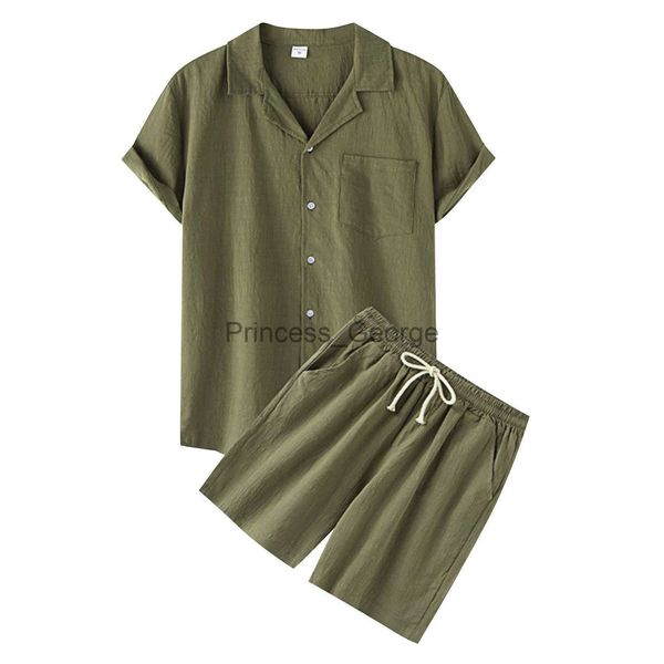 men's tracksuits men's summer two piece set casual solid colors cotton linen short sleeved lapel shirt and shorts breathable home, Gray
men's tracksuits men's summer two piece set casual solid colors cotton linen short sleeved lapel shirt and shorts breathable home, Gray