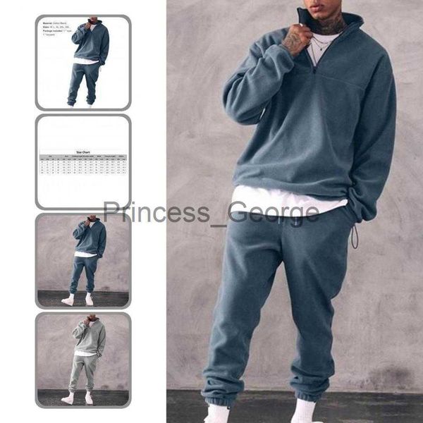 men's tracksuits thicken comfortable pockets long pants sweatshirt sports suit for fitness x0627, Gray
men's tracksuits thicken comfortable pockets long pants sweatshirt sports suit for fitness x0627, Gray